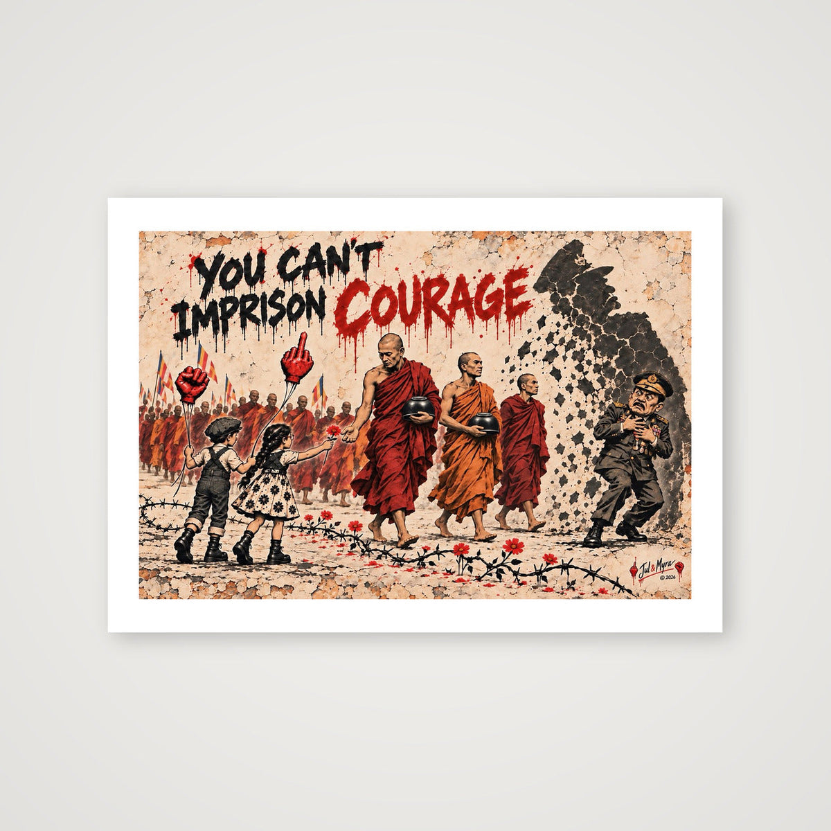 Courage — A4 (30×21cm, 12×8") Print only