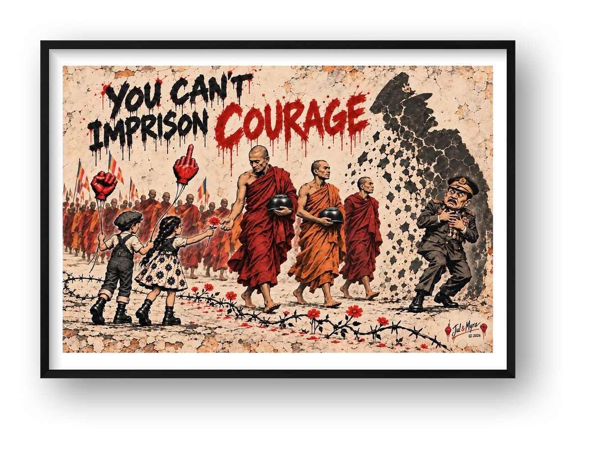 Courage — framed