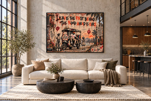 Jul & Myra — Leave the Past Behind artwork in loft