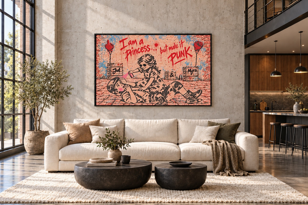 Jul & Myra — Princess PUNK I artwork in loft
